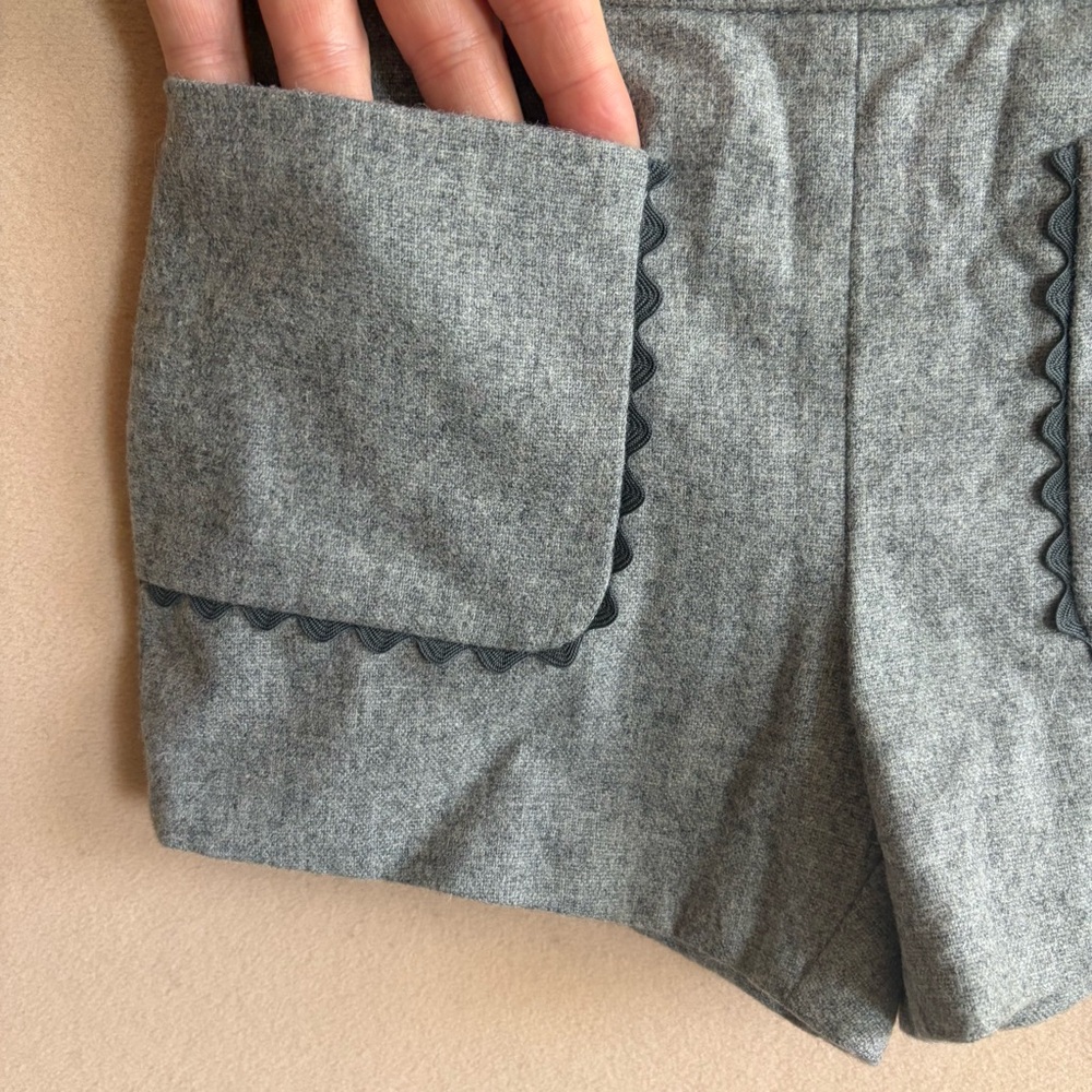 Jacadi Paris Wool Blend Scallop Trim‎ Shorts Gray Size 36M (3T) - Picture 5 of 10